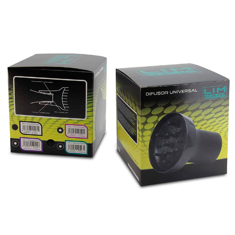 Difusor de cabello universal adaptable para secadores de impacto