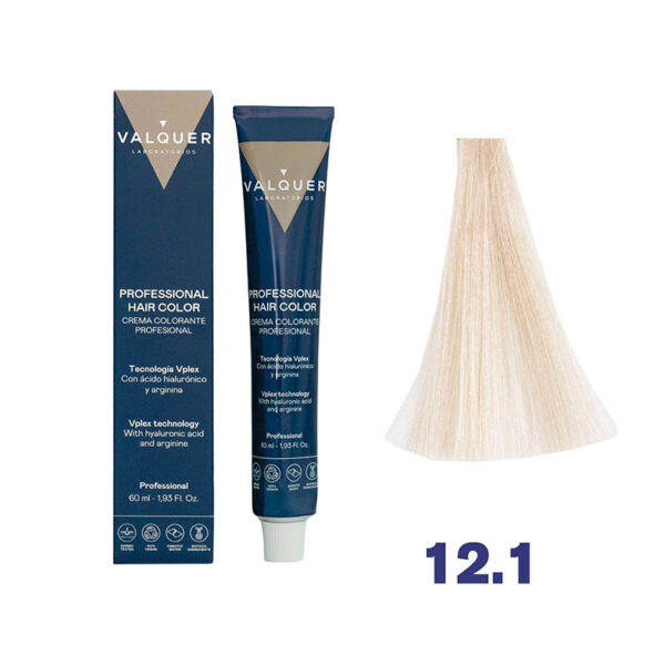 Valquer | Tinte permanente | Superaclarante Ceniza 12.1 - 60ml