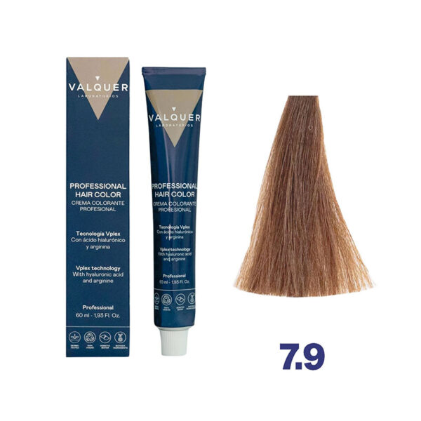 Valquer | Tinte permanente | Rubio Medio Marrón 7.9 - 60ml