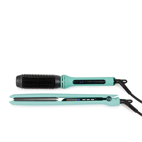Corioliss | Plancha C3 + Cepillo Hot Brush Mint Green | Kit Profesional Edición Limitada