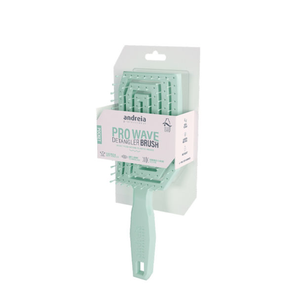 Andreia | Cepillo Pro Wave Detangler Brush Mini - Verde