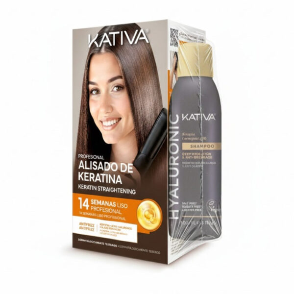 Kativa | Kit de alisado keratina antifrizz + Champú