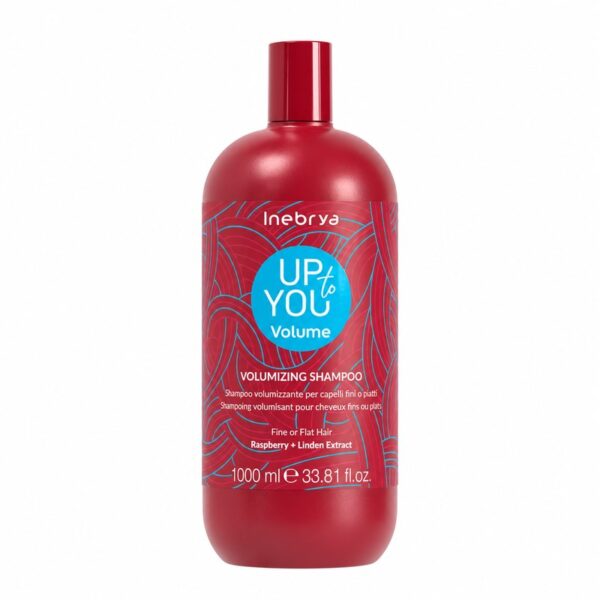 Inebrya Up to You Volume, champú voluminizante para cabello fino, 1000 ml