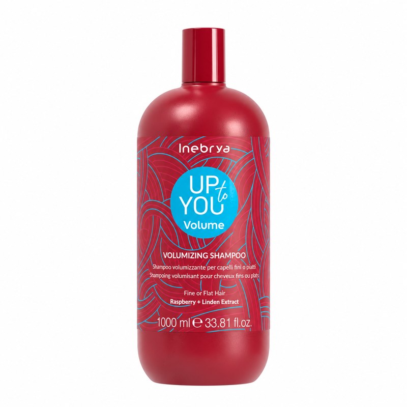 Inebrya Up to You Volume, champú voluminizante para cabello fino, 1000 ml